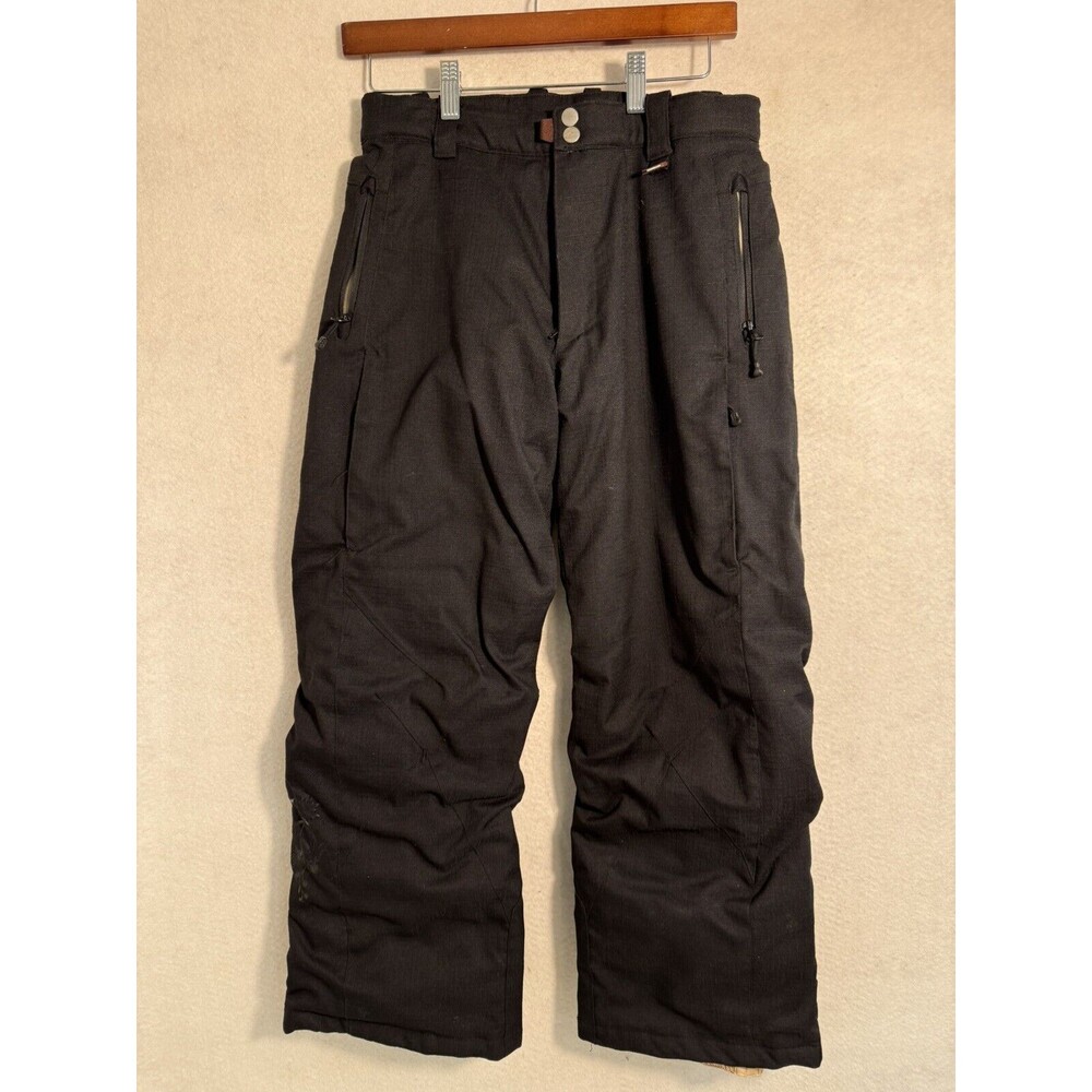 Dragonflies Youth Water Resistant Insulated Ski Snow Pants Size Large Black